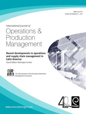 cover image of International Journal of Operations & Production Management, Volume 27, Issue 5